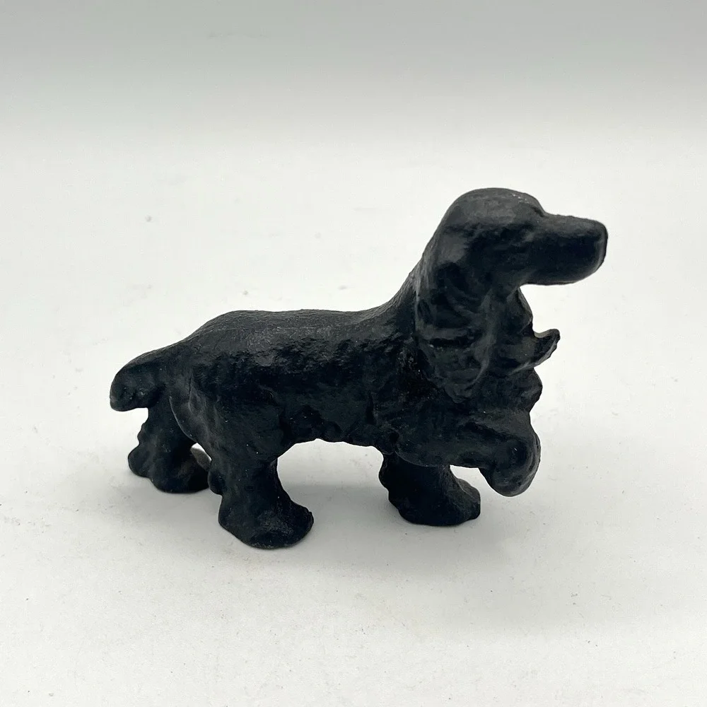 Antique Cast Iron Rustic Standing Cocker Spaniel Dog Figurine Bottle Opener